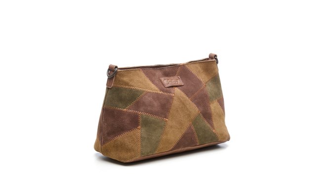 Chabo Bags - Suede Patchwork Shoulderbag. Afmetingen: 30x18x15cm - 202671 15 2 - 202671-15-xxx